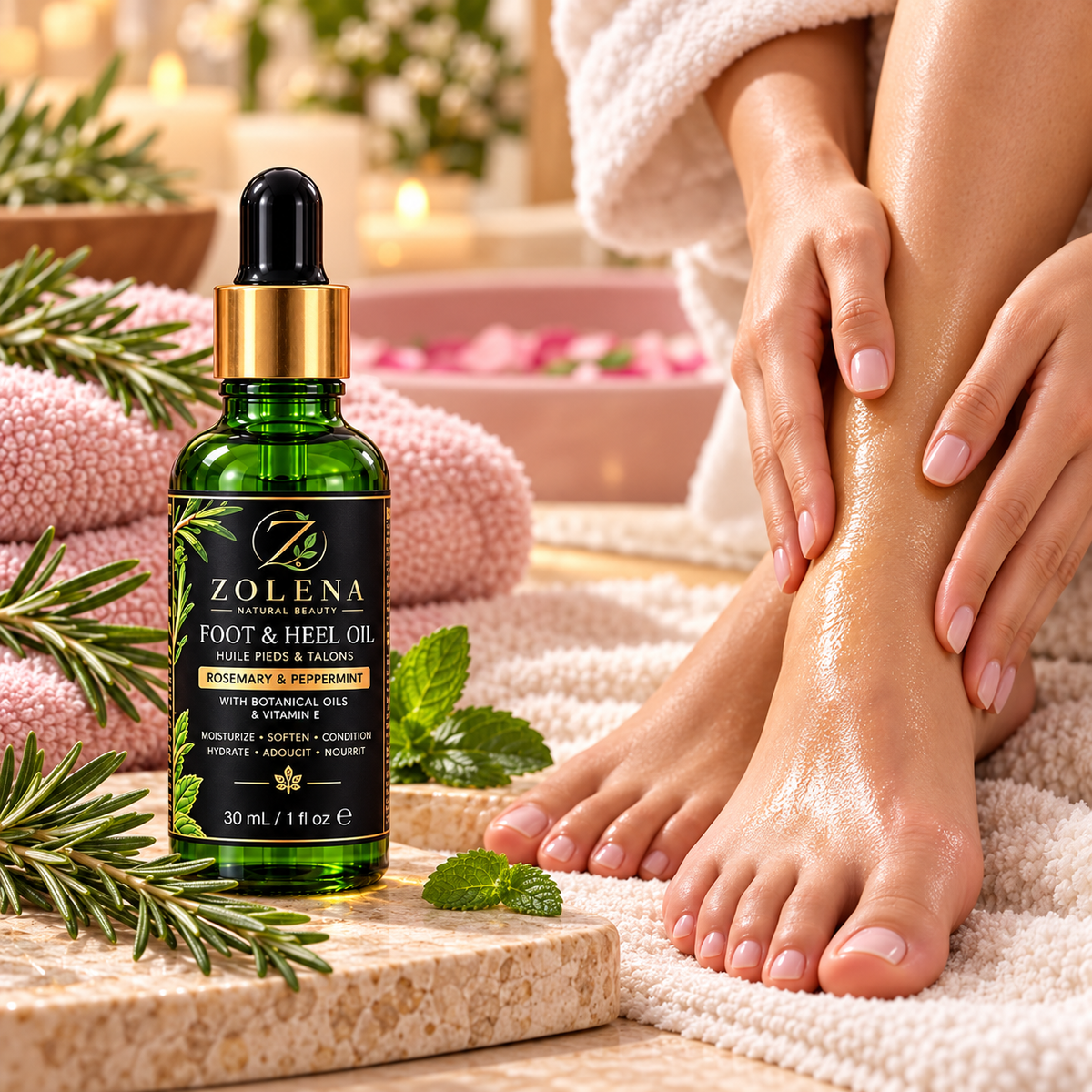 ZOLENA Rosemary-Peppermint Foot & Heel Oil 30 mL
