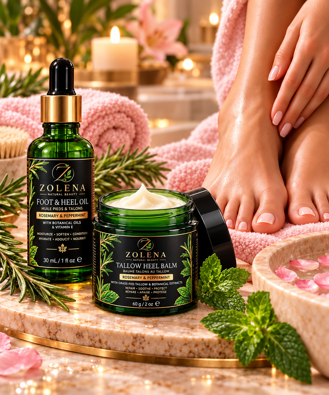 ZOLENA Rosemary & Peppermint Foot & Heel Oil 30 mL