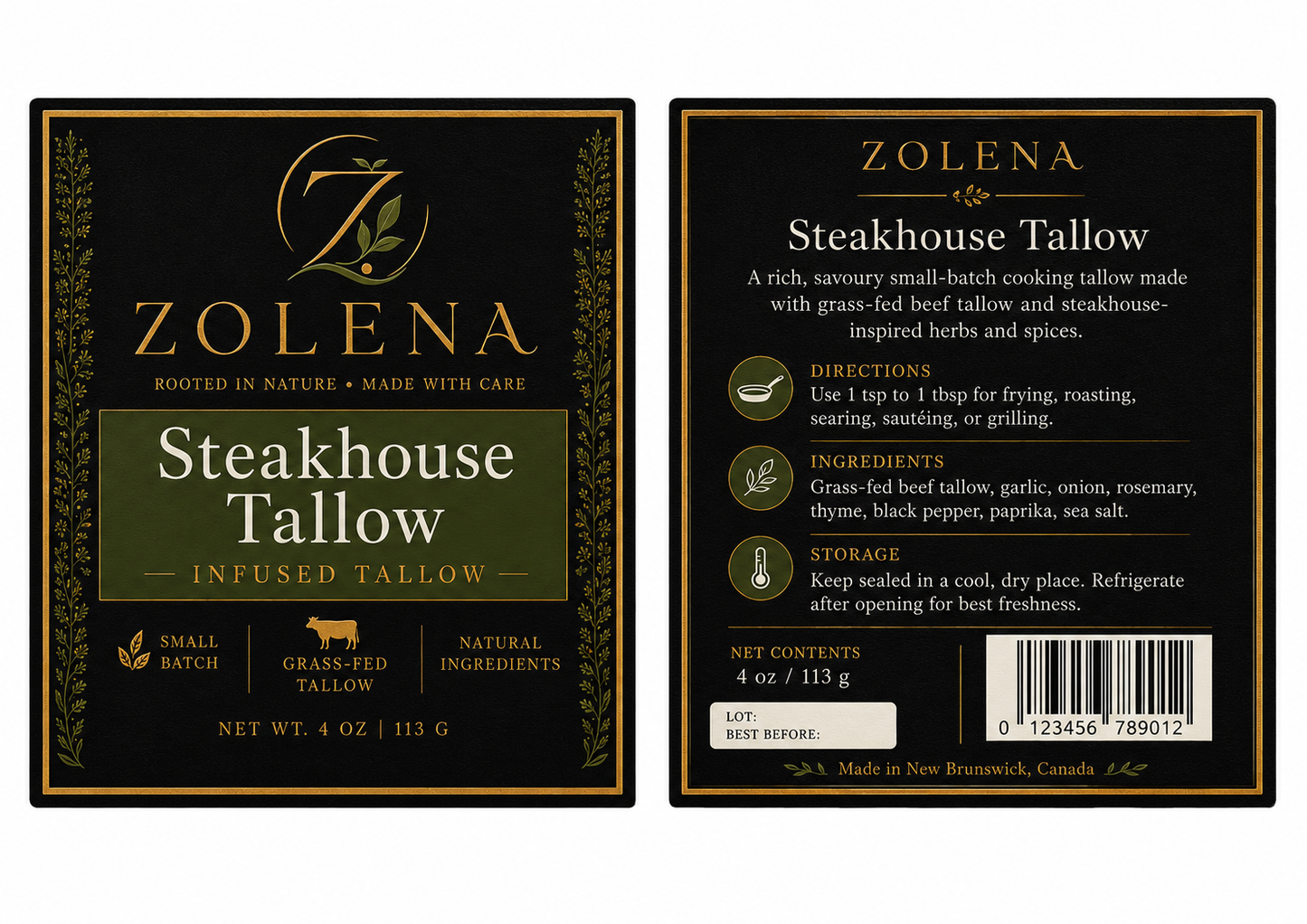 ZOLENA Steakhouse Tallow