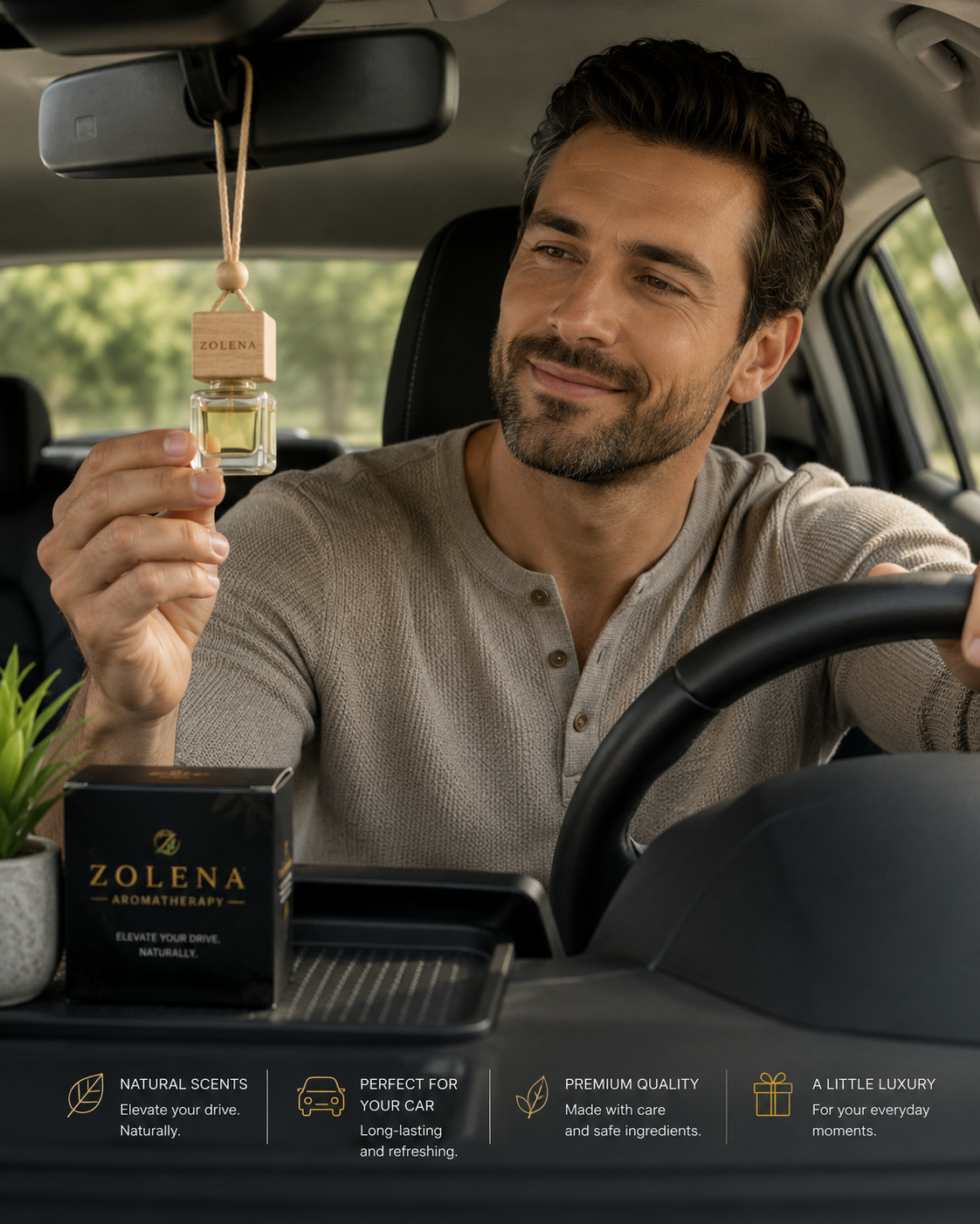 Aromatherapy Diffuser-Luxury Hanging Air Freshner / ZOLENA