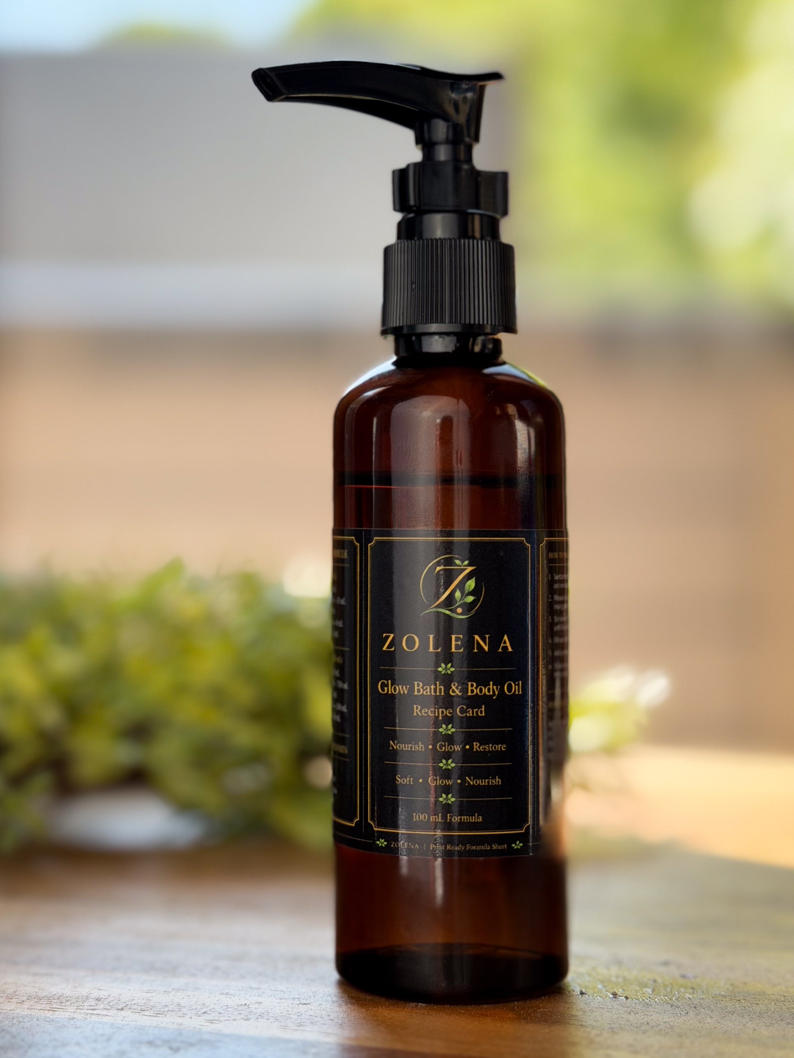 Natural Body & Bath Oil / Deep Hydration for Soft,Radiant Skin /ZOLENA /100mL