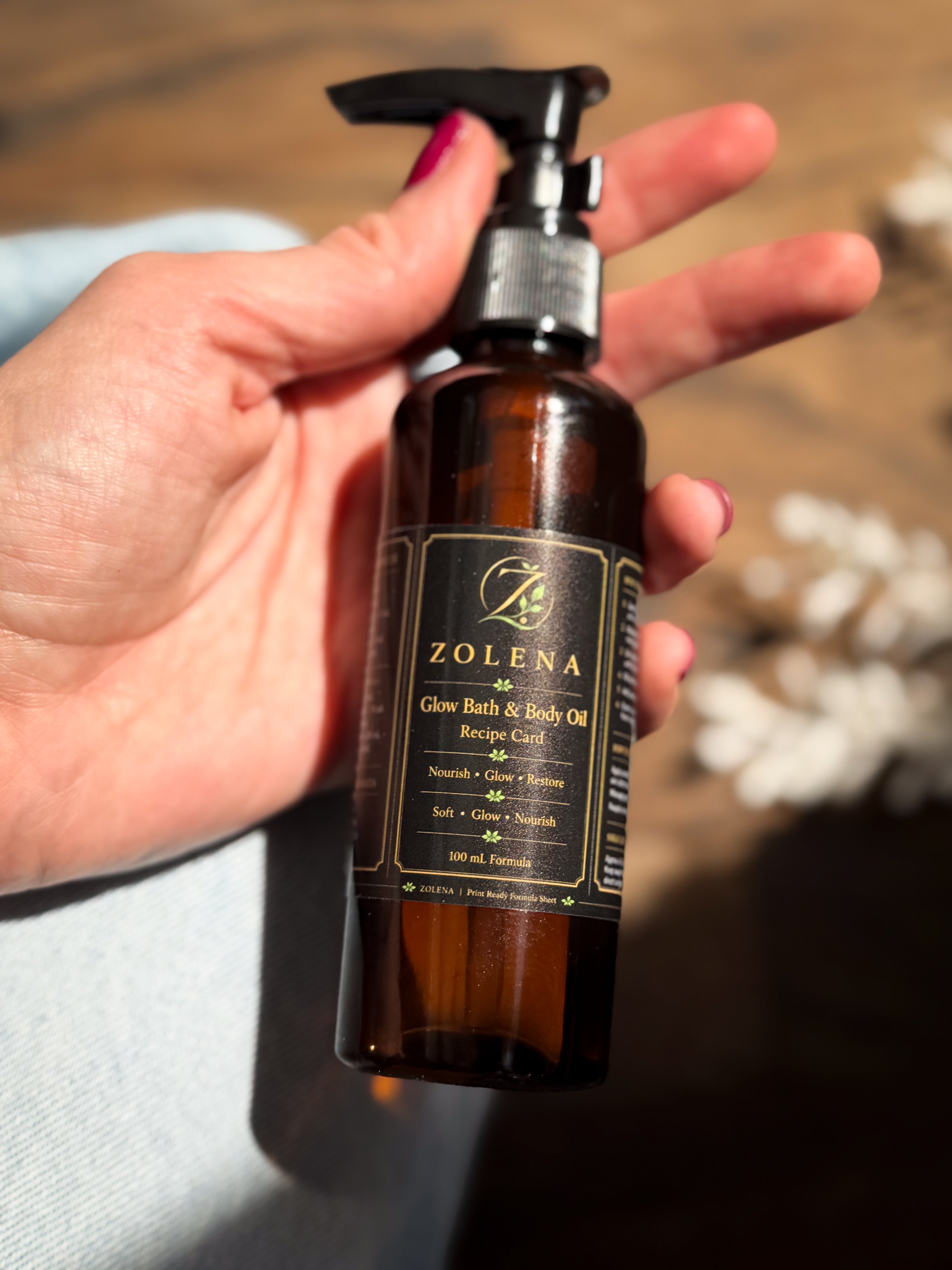 Natural Body & Bath Oil / Deep Hydration for Soft,Radiant Skin /ZOLENA /100mL