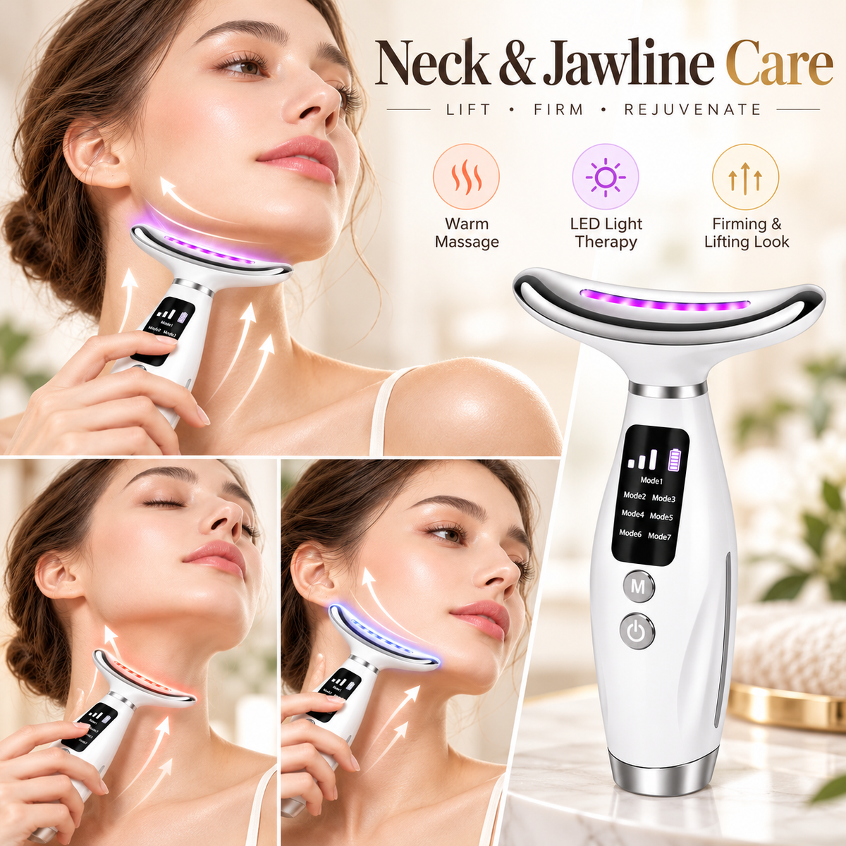 ZOLENA LED Face &amp; Neck Beauty Massager