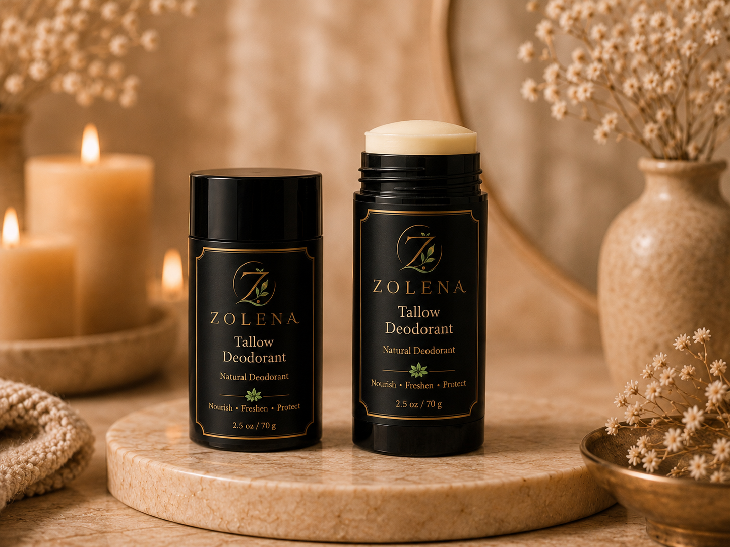 Tallow Deoderant / Natural Deodorant -70 g/2.5 oz