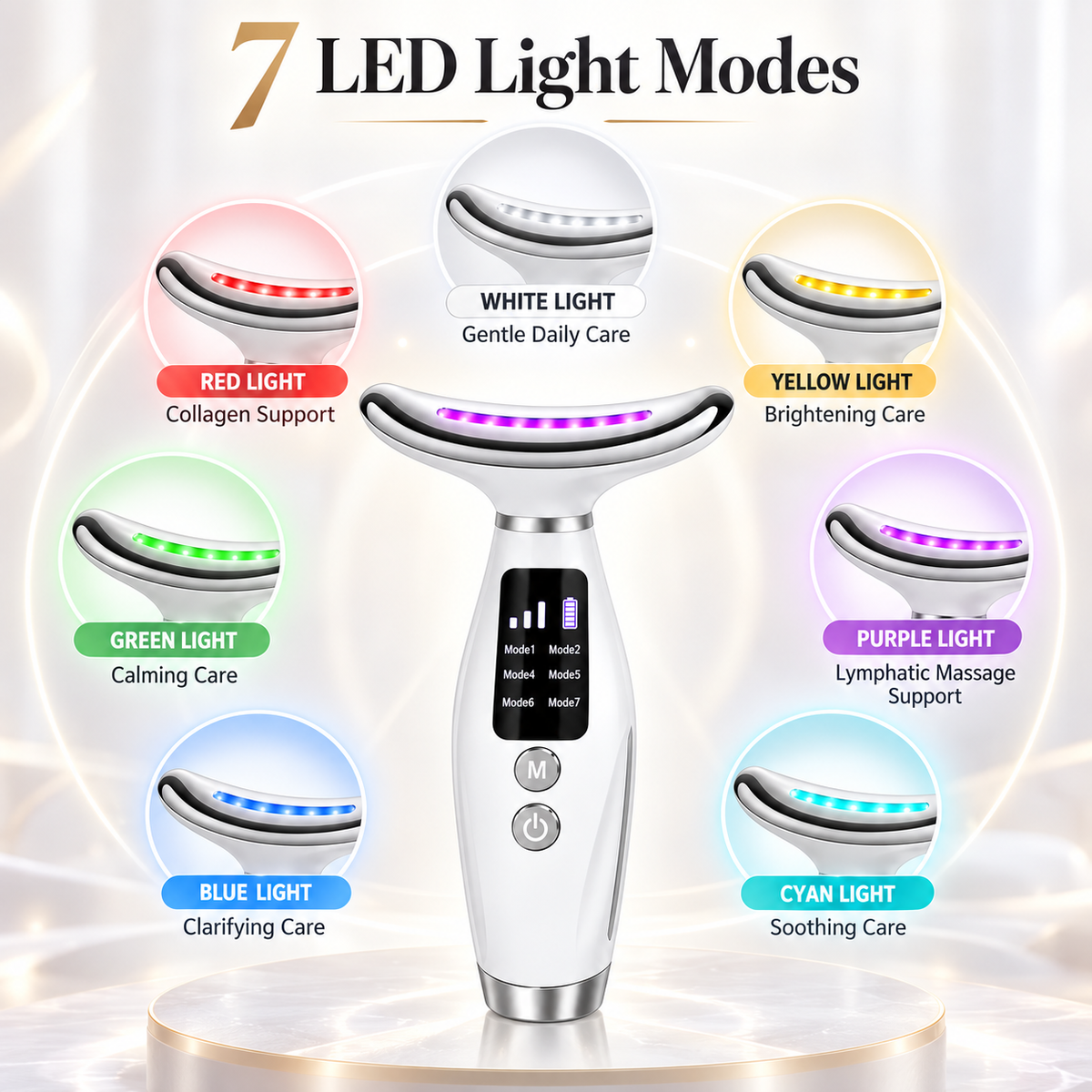ZOLENA LED Face &amp; Neck Beauty Massager