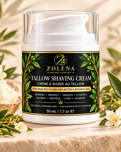 ZOLENA Tallow Shaving Cream with Shea Butter - 50 mL