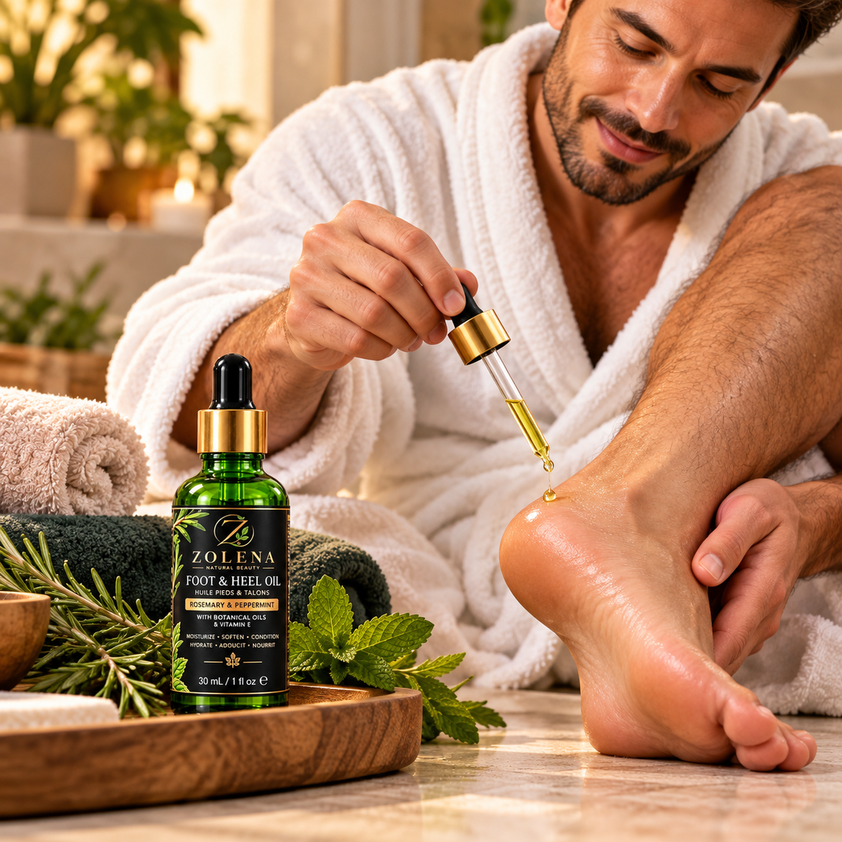ZOLENA Rosemary-Peppermint Foot &amp; Heel Oil 30 mL