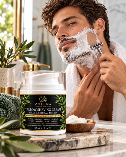 ZOLENA Tallow Shaving Cream with Shea Butter - 50 mL