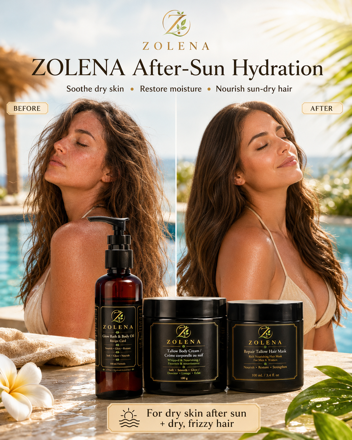 ZOLENA After-Sun Hydration Bundle