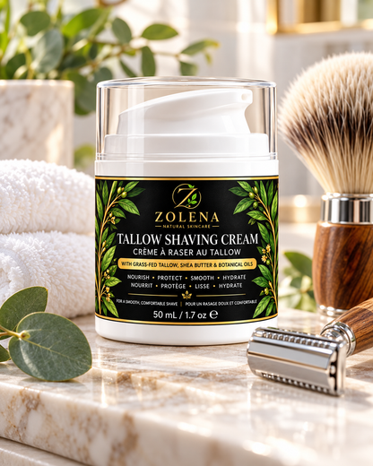 ZOLENA Tallow Shaving Cream with Shea Butter - 50 mL