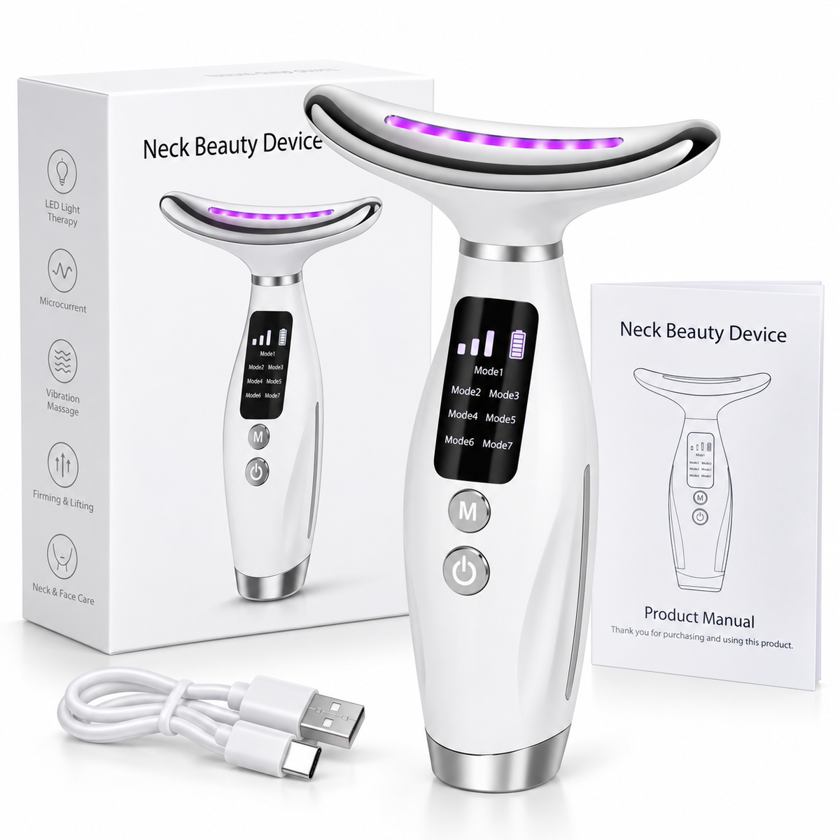 ZOLENA LED Face &amp; Neck Beauty Massager