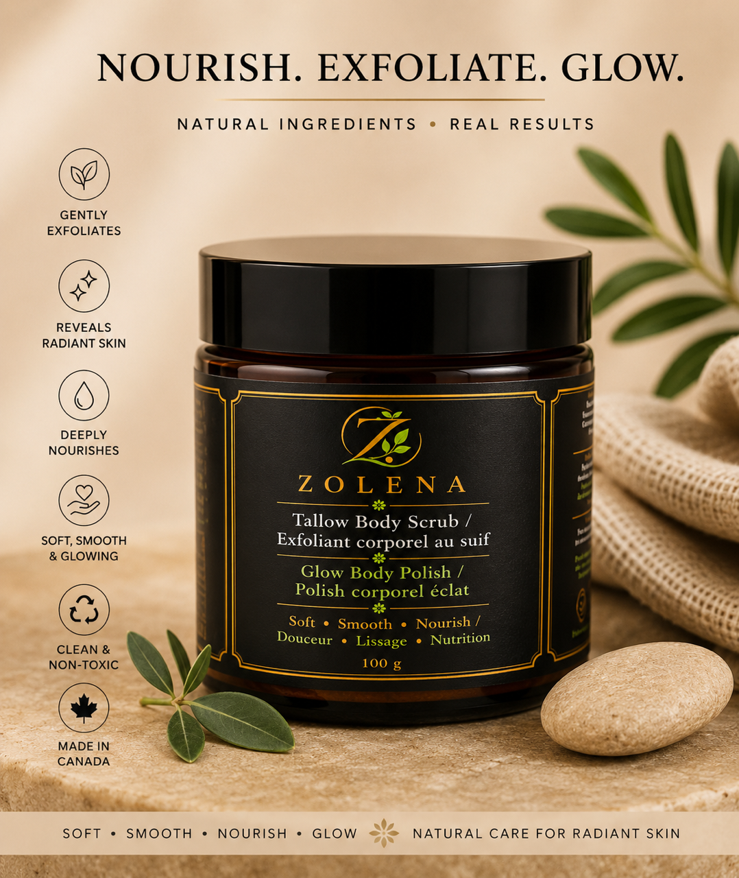 Tallow Body Scrub-100 mL