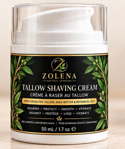 ZOLENA Tallow Shaving Cream with Shea Butter - 50 mL