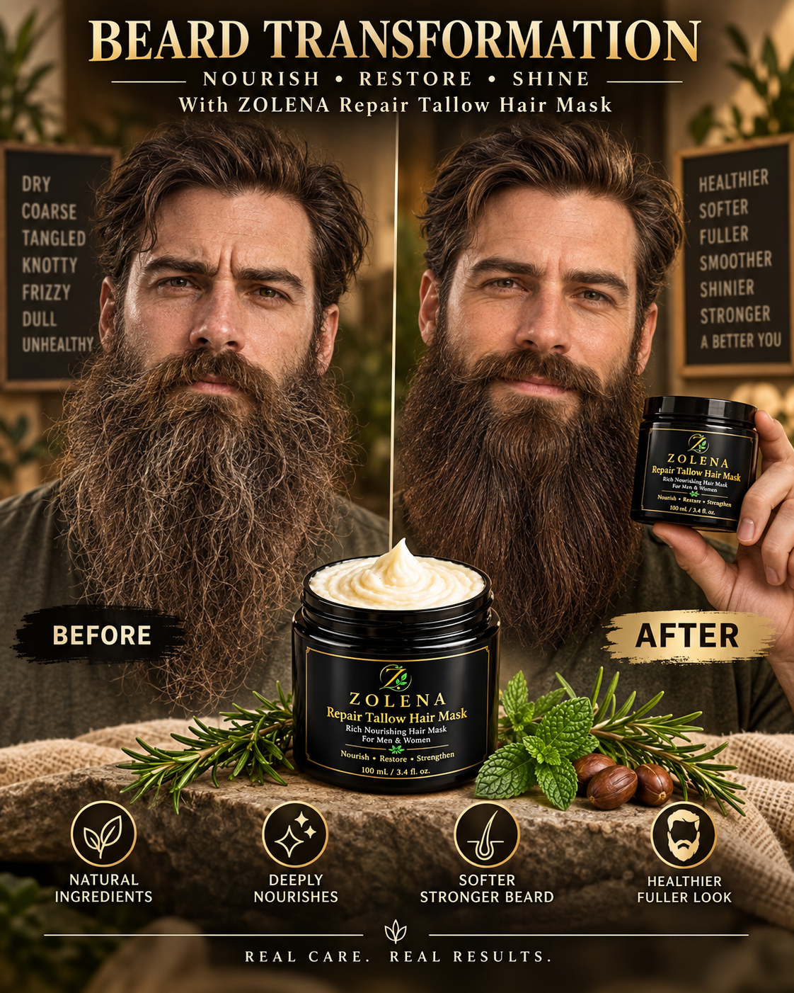 ZOLENA Repair Tallow Hair Mask - 100 mL