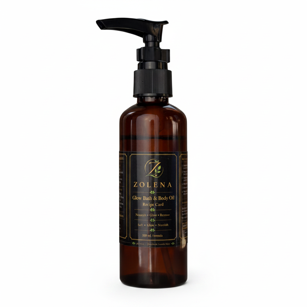 ZOLENA Glow Bath &amp; Body Oil – Google-compliant hero