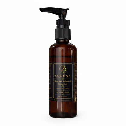 ZOLENA Glow Bath &amp; Body Oil – Google-compliant hero